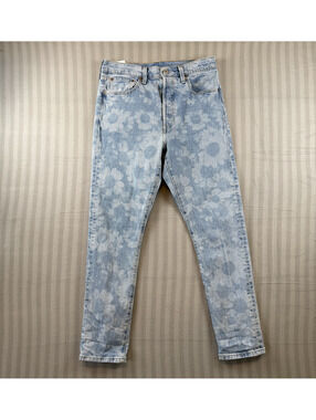 Levi's 501 Jean's Women's Size 29 ButtonFly Tango Hazy Daisy Floral Print Skinny